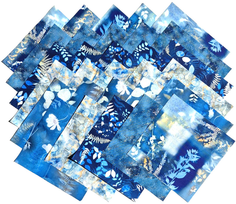 NATURESCAPE from Clothworks - (30) 6.5" fabric squares