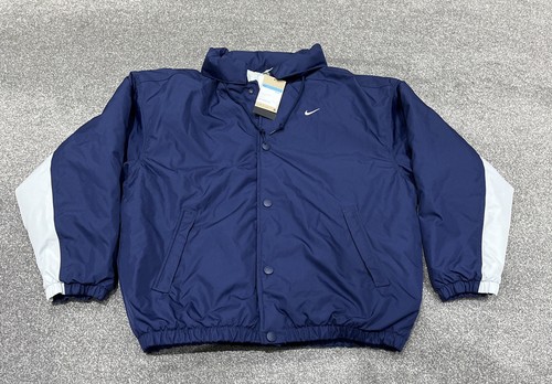 Nike Sportswear Solo Swoosh Puffer Jacket - Midnight Navy - FB7852 410 - Medium - Picture 1 of 18