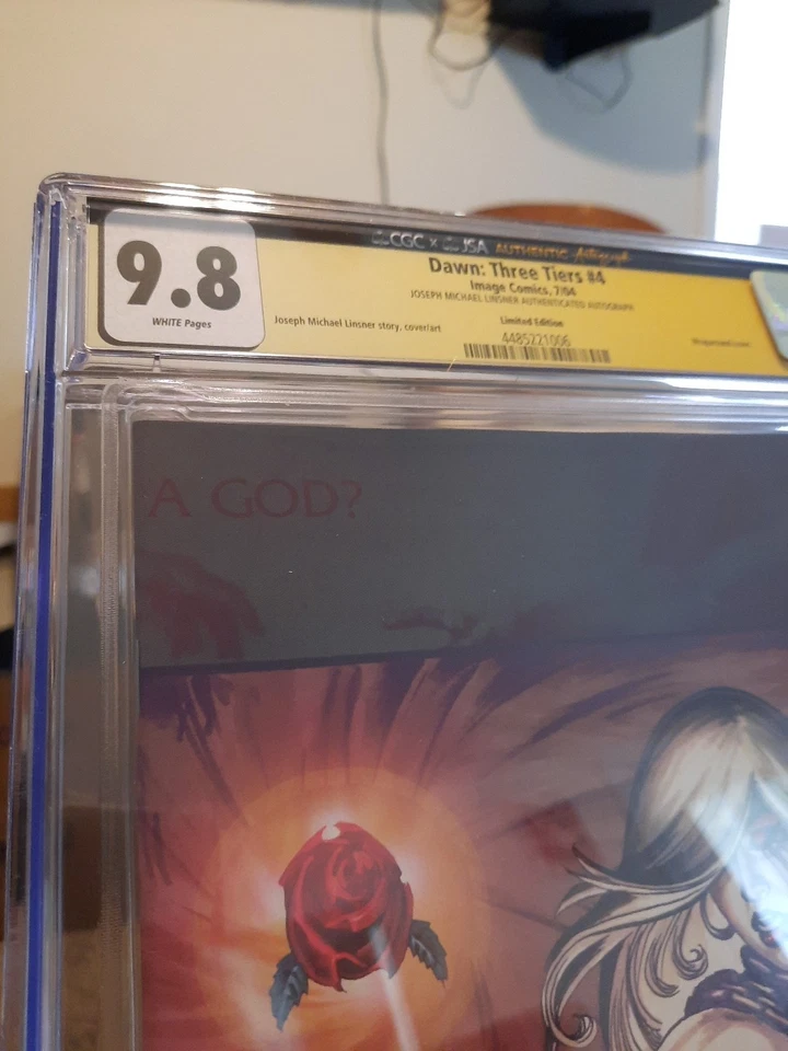 Dawn Three Tiers 4 JSA CGC 9.8 Authenticated Autograph Joseph Micheal Lisner - Image 2 of 4