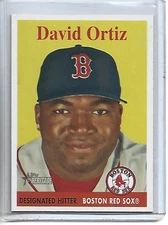 David Ortiz 2007 Topps Heritage Baseball Card #1-Boston Red Sox