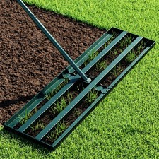 Stainless Steel Lawn Leveling Rake 70 Inch Ad...