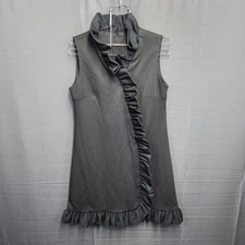 VTG International Ladies Garment Workers Union Dress Black Short Ruffle Size ?