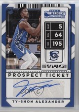2020-21 Panini Contenders Draft Picks Prospect Ticket Ty-Shon Alexander Auto 4at