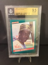 1986 Donruss the Rookies Barry Bonds #11 (RC) BGS 9.5