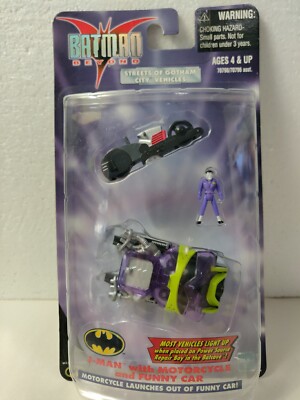 Batman Beyond Streets of Gotham City Vehicles  J-MAN Motorcycle and Car