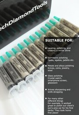 Diamond Polishing Lapidary Paste 12x5 Gram, Size from 200,000 to 400 Grit L 