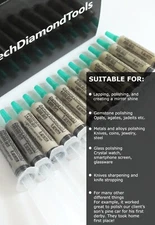 Diamond Polishing Lapidary Paste 12x5 Gram, Size from 200,000 to 400 Grit (L)