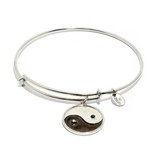 Chrysalis Yang Yang Expandable Silver Tone Bangle