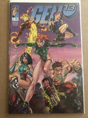 #ad Gen 13 # 1 quot;Chargequot; Variant Cover Image Comics J. Scott Campbell HIGH GRADE $4.95