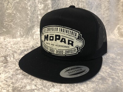 Mopar Black Snapback verstellbar Cap Baseballmütze Truckercap V8 US Cars