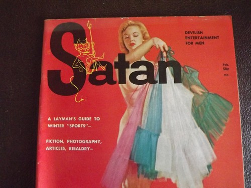 SATAN MAGAZINE #1 HIGH GRADE / JUDY O-DAY CENTERFOLD - 1957 - - Picture 2 of 6