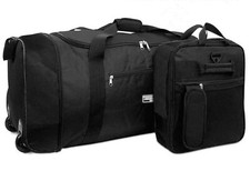 32 Inch Large Folding Wheeled Travel Sports Cargo Holdall Duffle Bag