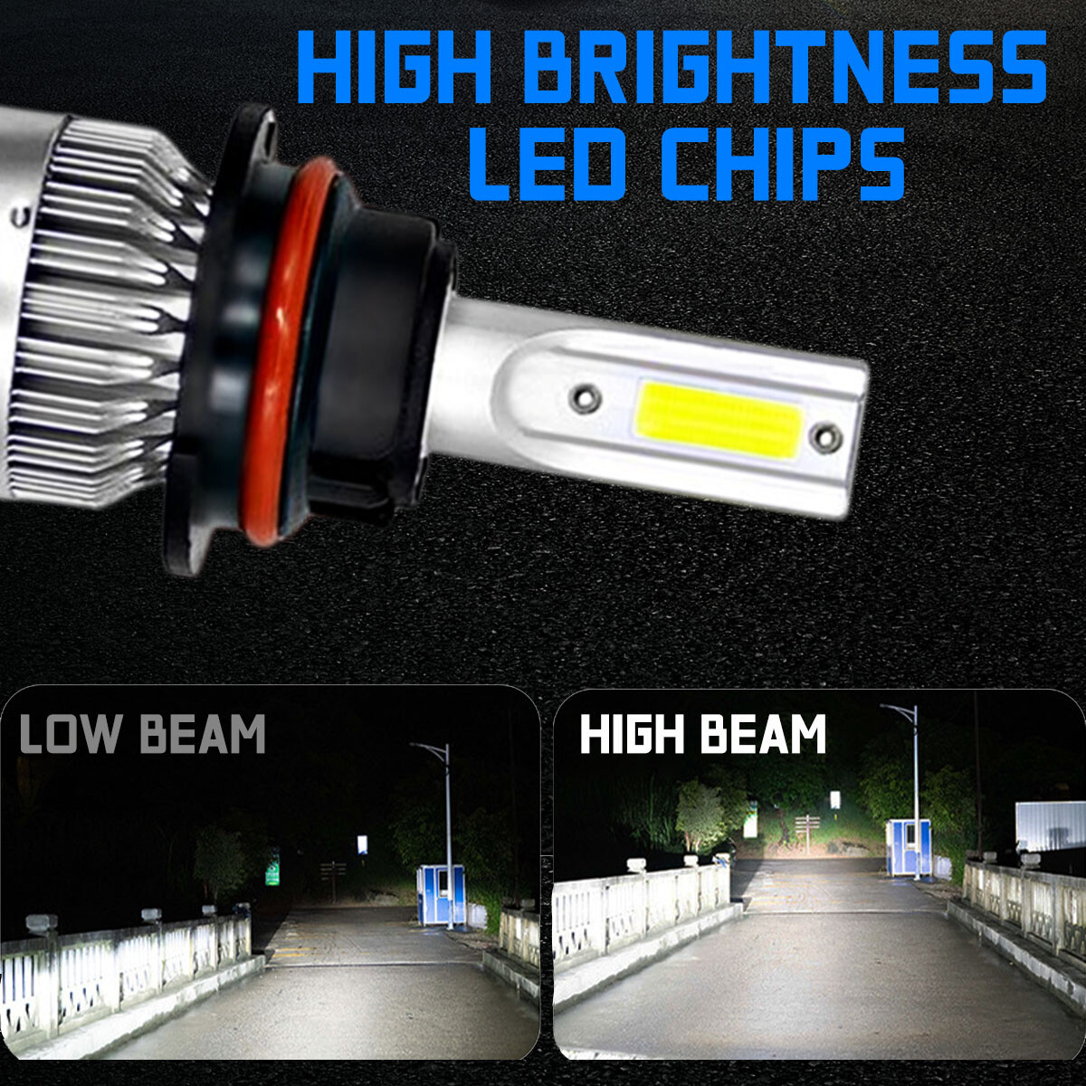 9007 LED Headlight Bulbs Kit Hi/Lo Beam For Ford F-150 94-2003 F-250 - Foto 2