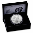 (1) 2022 W 1oz American Silver Eagle $1 One Dollar MS/UNC Coin w/ Box & COA
