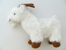 Ziege 16 cm, weiß, Plüschtier Kuscheltier Stofftier Ziegen Geiss Ziegenbock Tier