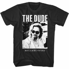 The Big Lebowski The Dude Sunglasses Men's T-Shirt Jeff Bridges  medium