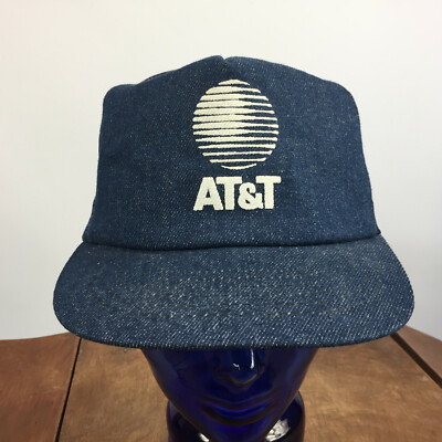 At Last デニムハット Vintage 80s 90s Denim AT&T Snapback Hat Cap ATT Cell Phone
