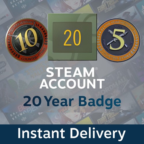 19-21 Year Steam Account | CSGO CS2 5 & 10 Year Medals | Instant Delivery - Picture 3 of 4
