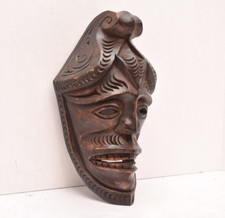 Old Batak Shaman Rare Sumatra Carved Wooden Mask Indonesian Tribal