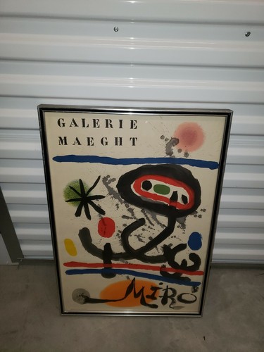 Joan Miro ""Galerie Maeght"" 1961 Litiografia Corniciata - Foto 4 di 7