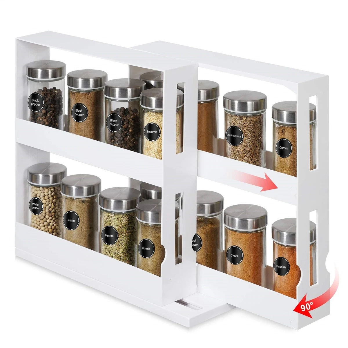 White spice rack outlet