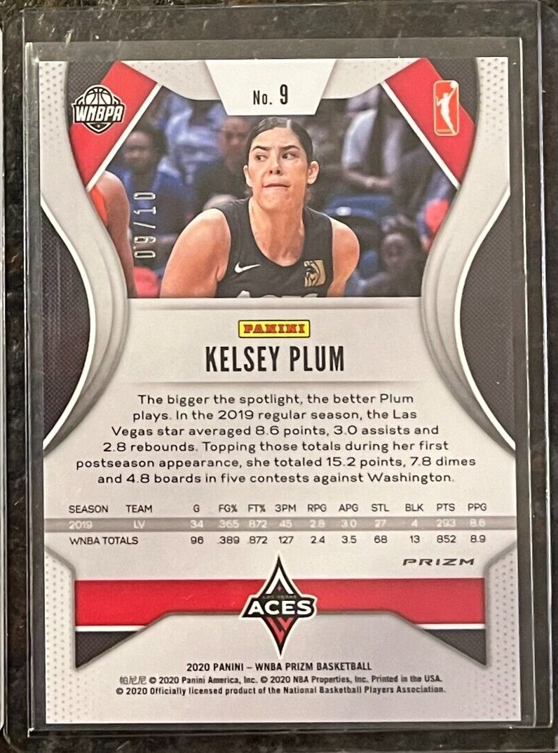 2020 Panini Prizm WNBA KELSEY PLUM Gold Prizm Refractor 'd 9/10 eBay