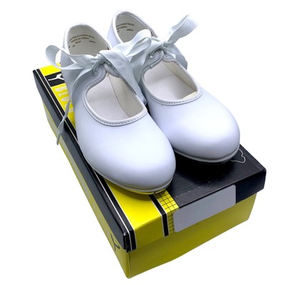 Bloch White Mary Jane Tyette Student Tap Shoes Child Size 2 Dance Recital