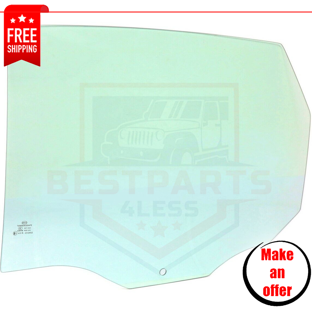 Rear Door Glass left side for 2000-2006 Ford Focus ZX3 2-Door