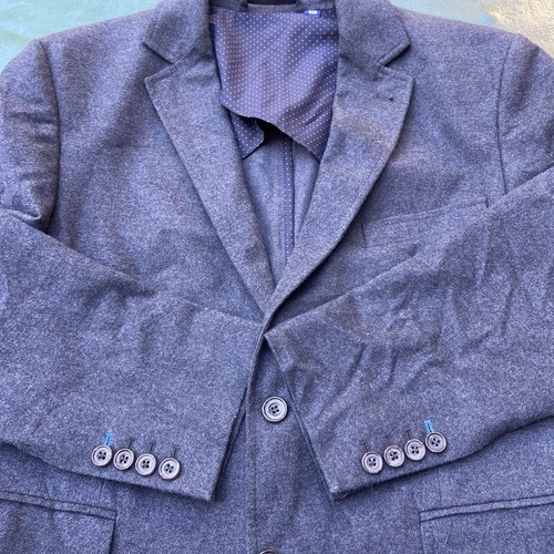 Boden Blazer Jacket Men’s 40R Grey Cotton Tessuti Di Sondrio Italian Fabric - Picture 9 of 14
