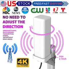 6000Mile Outdoor TV Antenna Digital HDTV 4K Amplified Long Range 360° UHF VHF FM