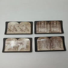 Lot Of 4 Keystone View Company Antique Stereoviews