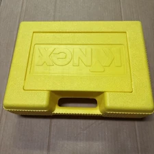 K'NEX Yellow Hard Storage Toy Box Carrying Case ONLY Approx 14x10x4 inches
