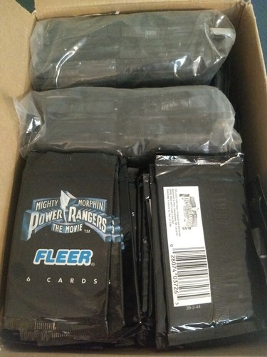 100 Packungen 1995 Fleer Mighty Morphin Power Rangers The Movie ungeöffnet sealed