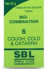 SBL Bio-Combination 6 Tablet Homeopathy Medicines FS
