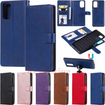 Removable Magnetic Leather Wallet Case Cover For Samsung S20 S10 S9 S8 S7 Note10