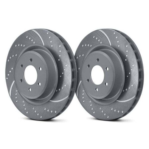 EBC Stage 10 Super Sport Dimpled & Slotted Front Brake Kit for 15-18 Lincoln MKC - Picture 3 of 5