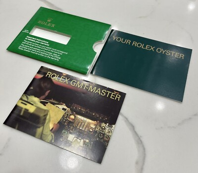 Authentic Vintage 2003 Rolex GMT Master II Booklet FULL SET 16710