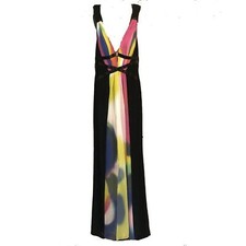 Faviana Sleeveless Multicolored Prom Maxi Dress,6