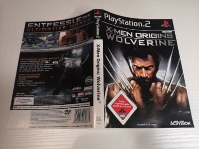 X-Men Origins: Wolverine - PS2 Playstation 2 Frontcover + Backcover Gebraucht