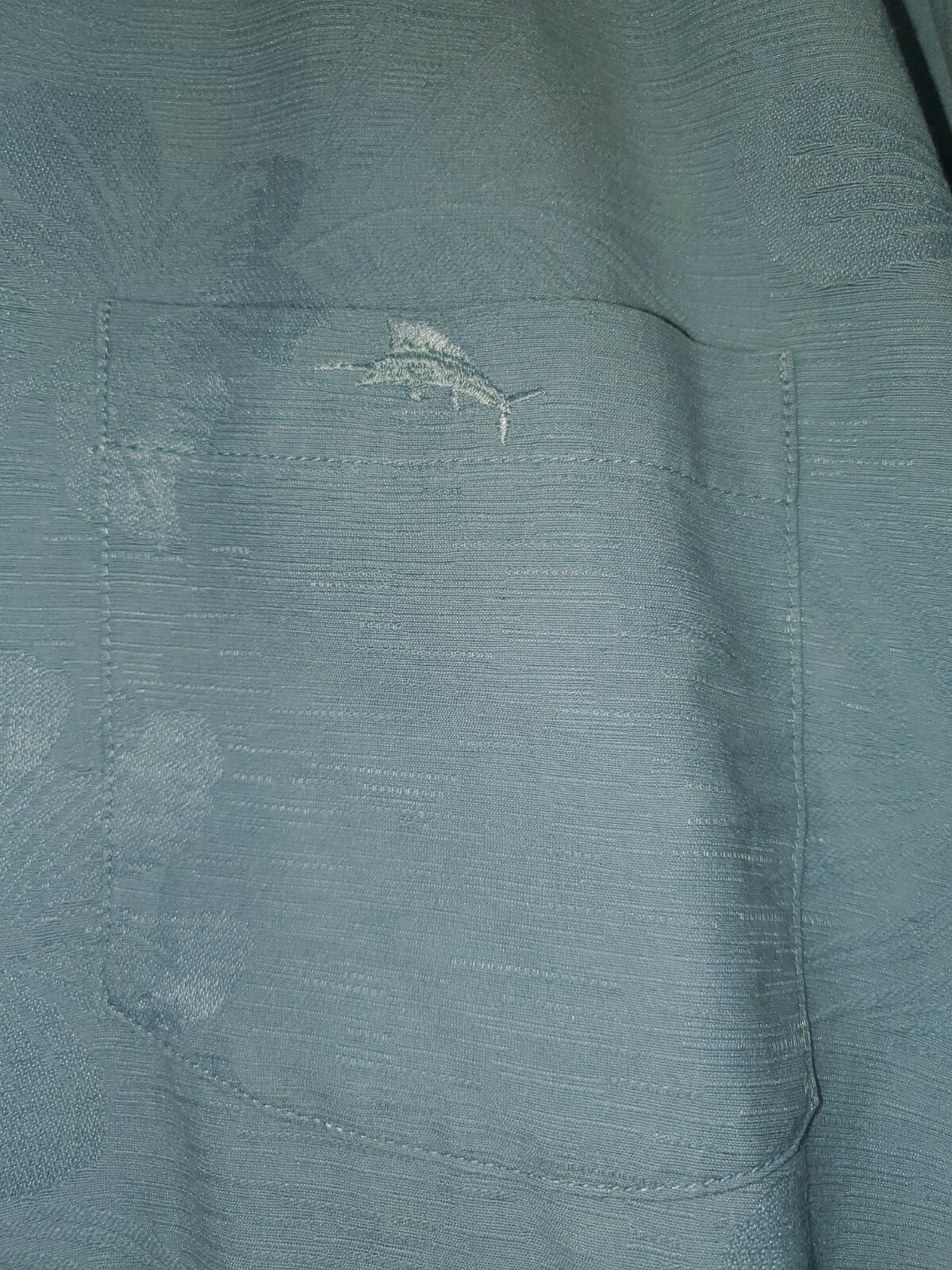 Tommy Bahama Swordfish Logo Design Mens Large Button… Gem