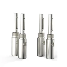 HI-End Silver Plated 4mm Banana Plug Connector for HiFi Speaker Audio Cable