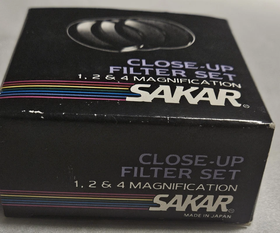 Vintage Sakar Close-Up Filter Set 46mm 1 ,2, 4 Magnification set Lens Unopened - Image 2 of 4