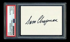 SAM CHAPMAN SIGNED MINT CUT PSA/DNA AUTOGRAPHED PHILADELPHIA ATHLETICS ALL STAR