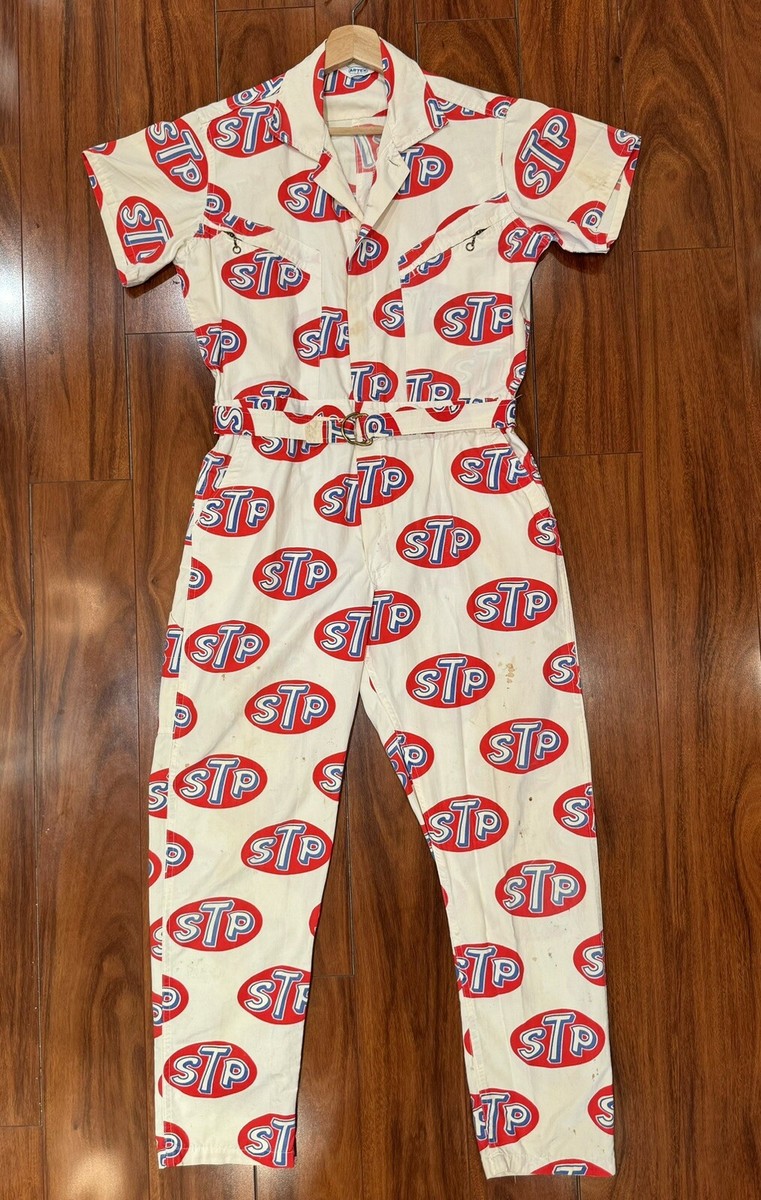 STP branded Artex jumpsuit Coverall circa 1965 Vintage STP branded Artex jumpsuit Coverall circa 1965 Vintage