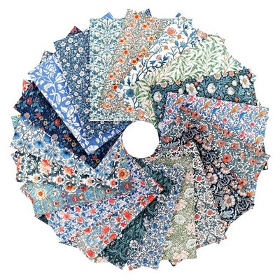 Quilting Fabric Squares Floral Patchwork 10x10 Cotton Precut 20Pcs Vintage (71