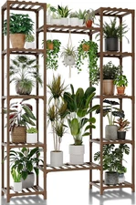 Plant Stand Indoor Outdoor 62.2“ Tall Plant Shelf Large Tiered Flower Stands for