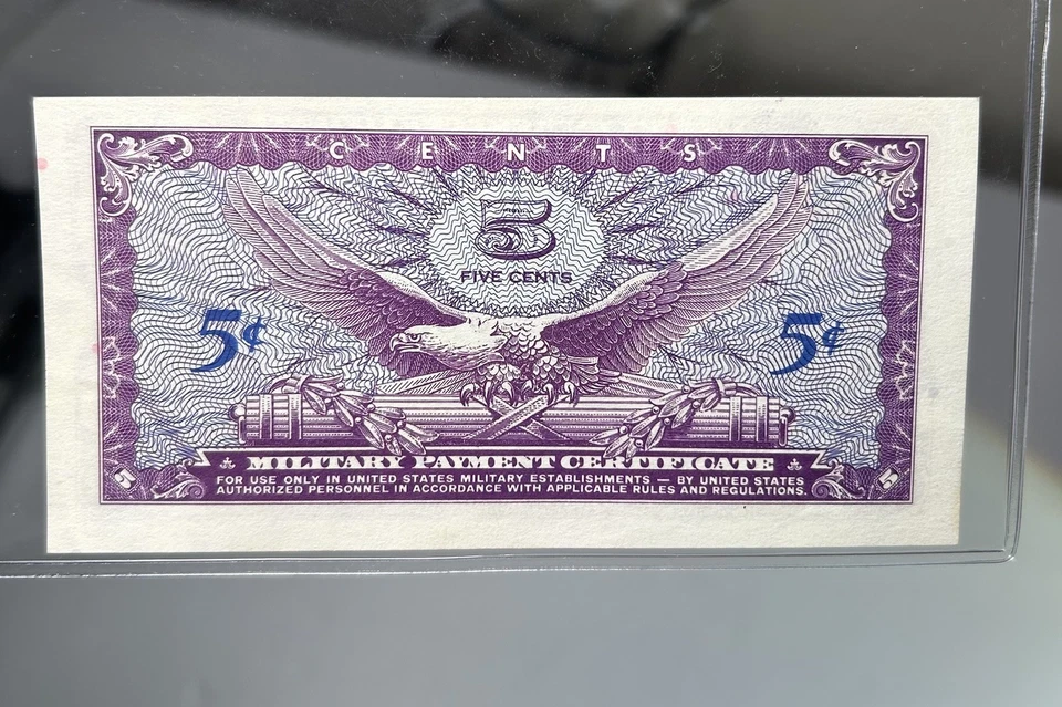 Lot Of 3 USA MILITARY PAYMENT CERTIFICATE SERIES 641. 5-25-50 Cents. CIRCULATED - Image 4 of 4