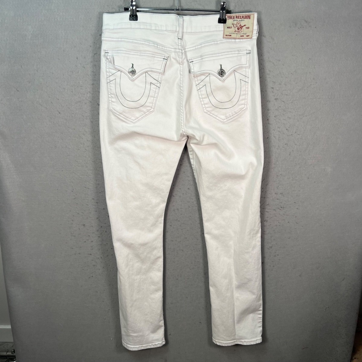 パンツ True religion RICKY Relaxed Straight 34 True Religion Mens Size 34 White Ricky Relaxed Straight Jeans