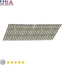 21 Degree 3 Inch Smooth Shank Framing Nails Plastic Collated 1000 Count Steel US