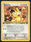 Meowth 62/82 1st Edition Team Rocket Common Vintage WOTC Pokemon TCG NM